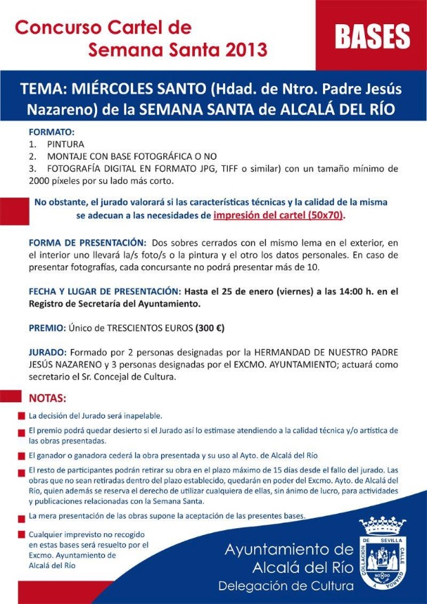 Cartel Baes de Semana Santa 2013