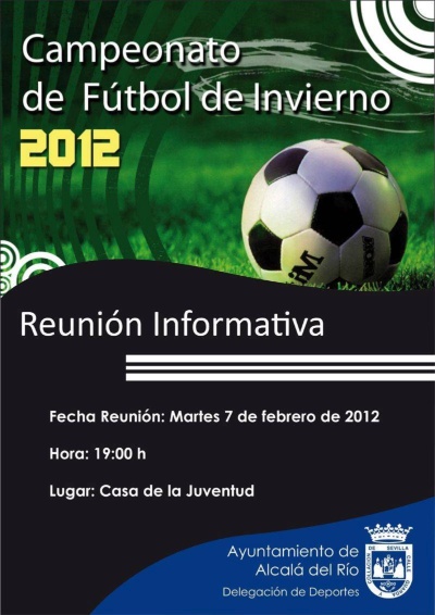Cartel Campeonato de Futbol de Invierno