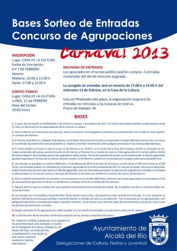 BASES CONCURSO ALCALÁ DEL RÍO 2013