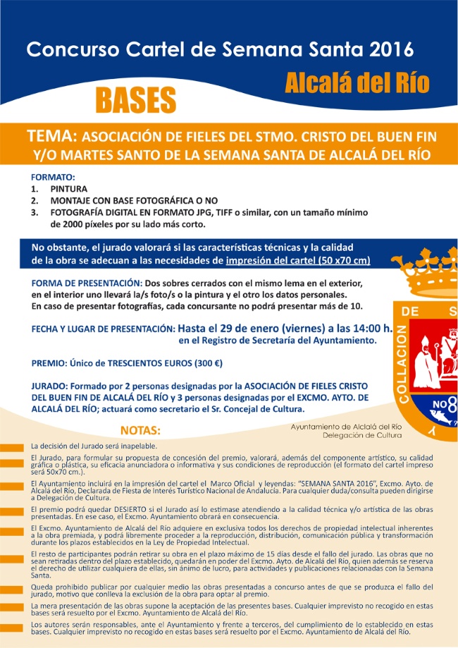 Cartel Bases de Semana Santa 2016