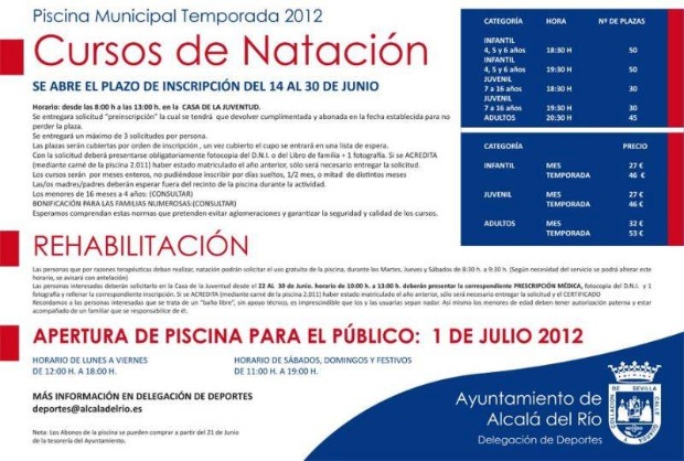 Presentación Curso piscina Municipal