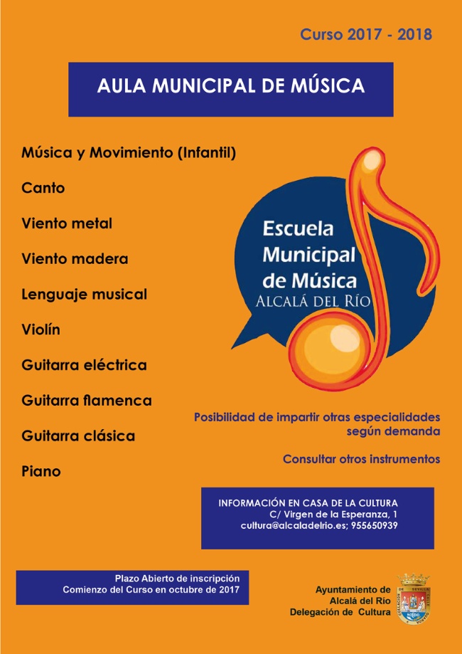 cartel música 17 18