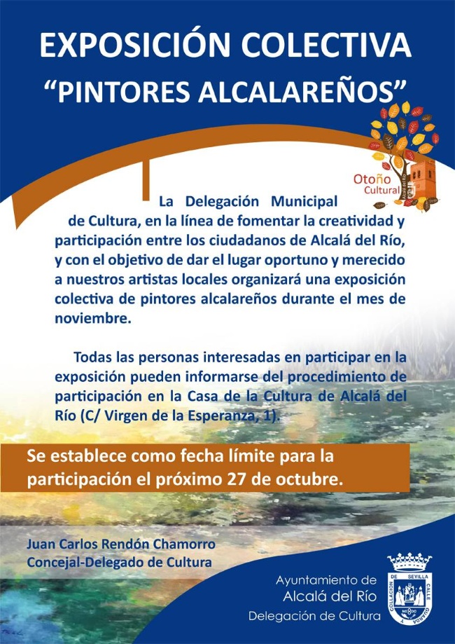 Cartel Exposición Pintores Alcalareños