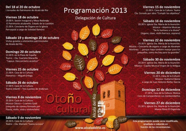 Cartel Otoño Cultural 2013