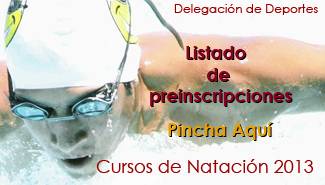 cabecera cita preinscripción natación