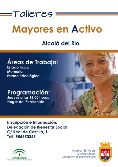 Cartel Mayores alcala del rio