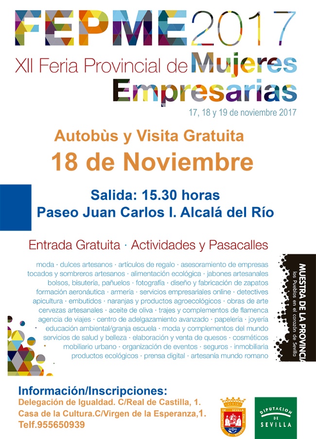 Cartel Visita Feria Pronvincial Muejres Empresarias