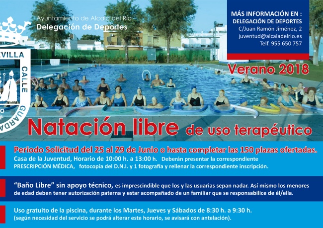 Natación libre uso terapeutico 2018