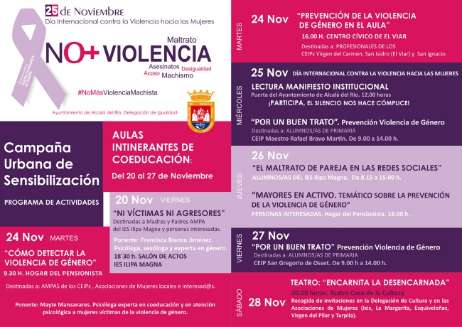 Programa Actividadades No+Violencia