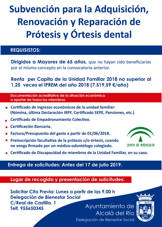 2º Subvención Prótesis 2019