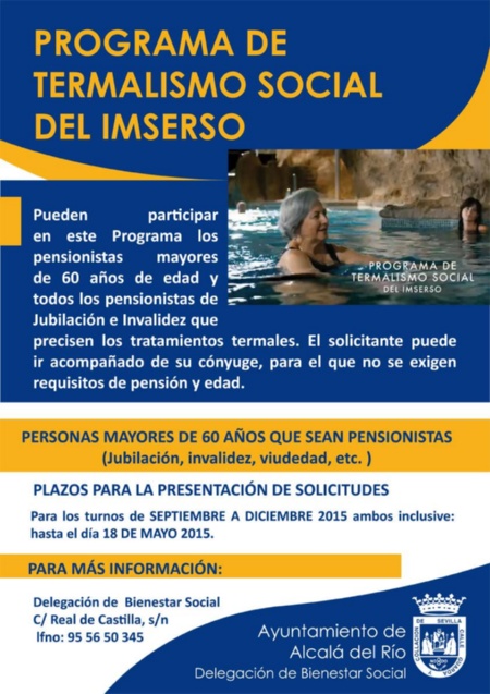 Cartel Programa de Termalismo 2015