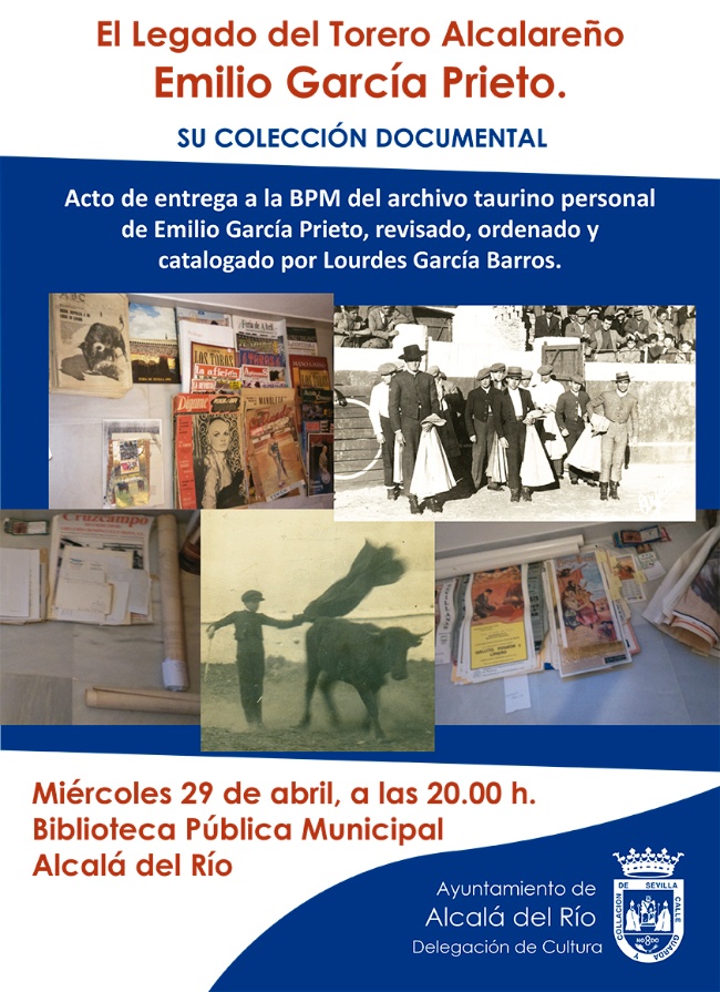 Cartel Acto de entrega biblioteca