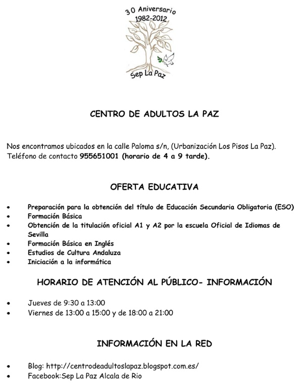 CENTRO DE ADULTOS LA PAZ