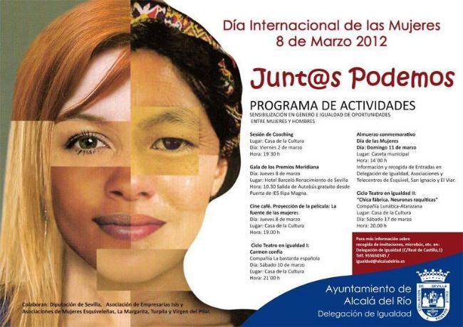 Cartel porgarmación 8 de marzo