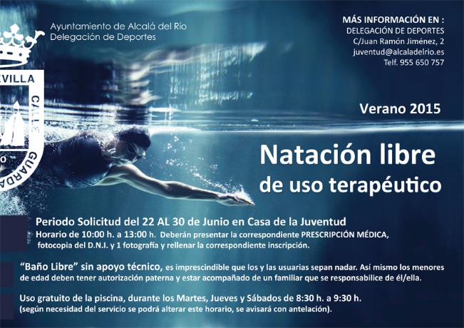 Natación libre uso terapeutico
