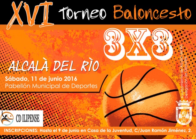 Cartel 3x3 Baloncesto 2016