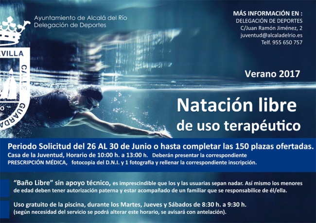 Natación libre uso terapeutico 2017