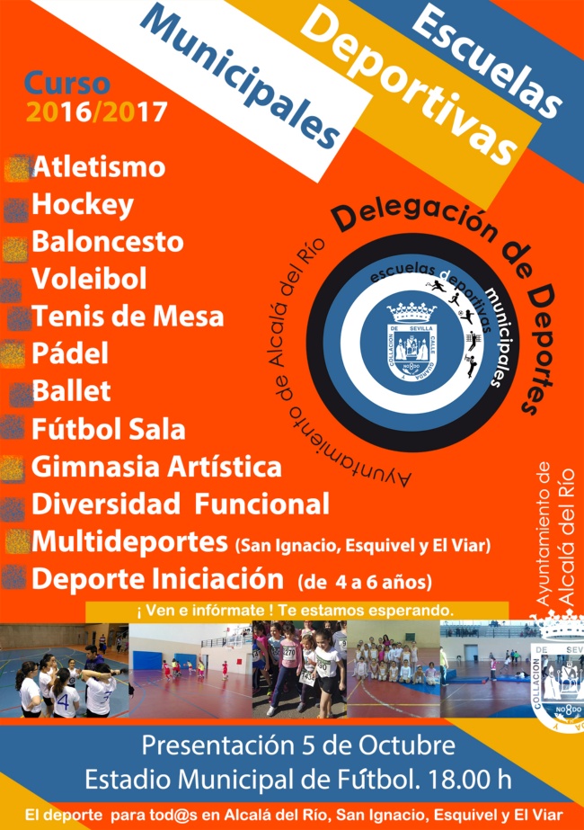 Cartel Escuelas Municipales Deportivas 2016