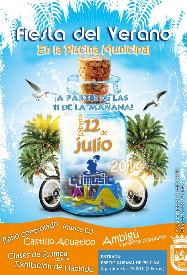 Cartel Fiesta de la Psicina