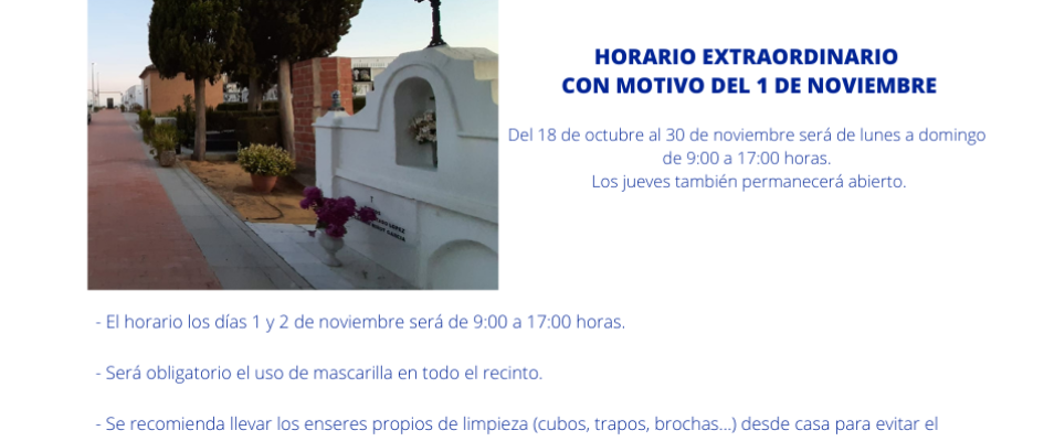 INFORMACIÓN CEMENTERIO MUNICIPAL PARA LA FESTIVIDAD DE TODOS LOS SANTOS (2)